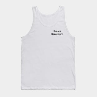 Dream Creatively Black Logo. Tank Top